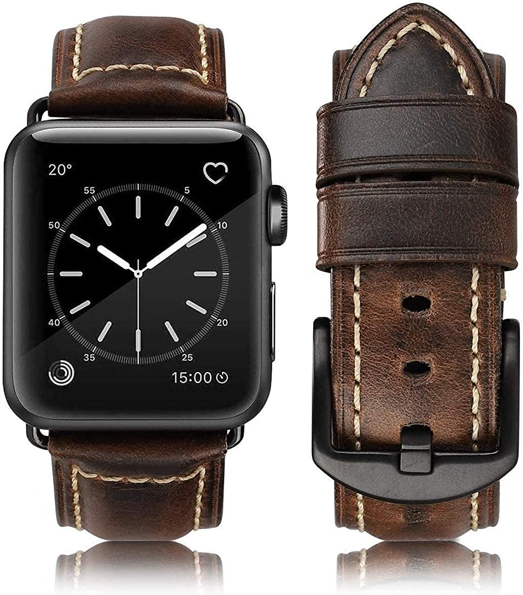 HUAFIY Compatible for Apple Watch Bands 42Mm 44Mm45Mm 49Mm 38Mm 40Mm41Mm, Genuine Leather Band Strap for Iwatch Series 8,7,6,5,4,3,2,1, Ultra Sport SE  huahuei   