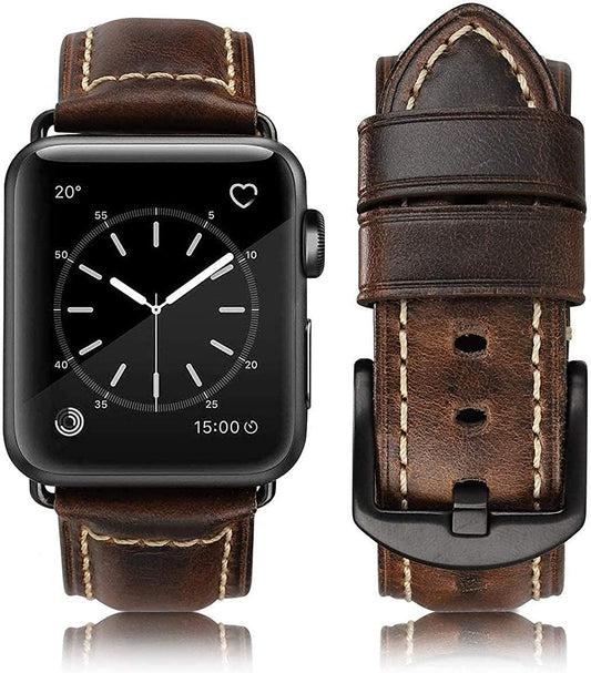 HUAFIY Compatible for Apple Watch Bands 42Mm 44Mm45Mm 49Mm 38Mm 40Mm41Mm, Genuine Leather Band Strap for Iwatch Series 8,7,6,5,4,3,2,1, Ultra Sport SE  huahuei   