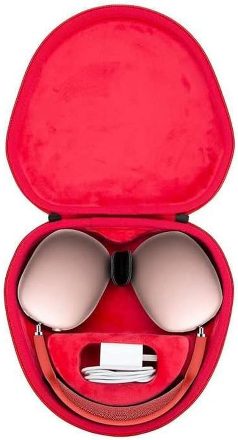 Co2Crea Hard Case with Sleep Mode Replacement for Apple Airpods Max Headphone (Black Case + inside Blue)  co2CREA Black Case + Inside Red  