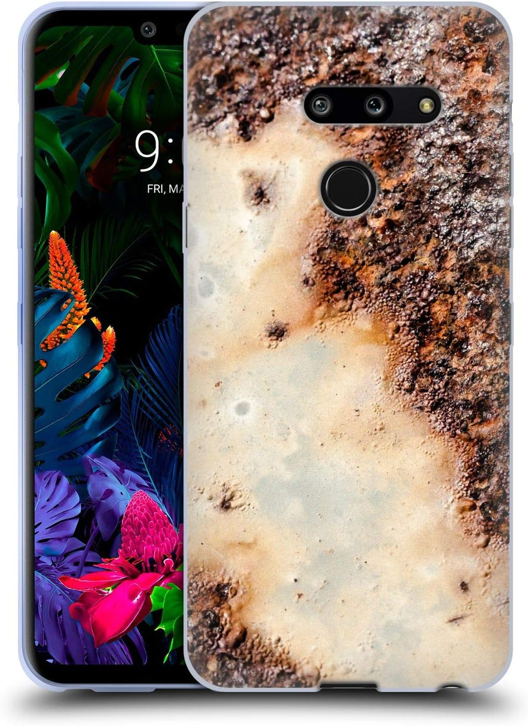 Head Case Designs Officially Licensed Pldesign Rustic Brown Old Wood Wood and Rust Prints Soft Gel Case Compatible with LG G8 Thinq  Head Case Designs Rusty Metal Texture  