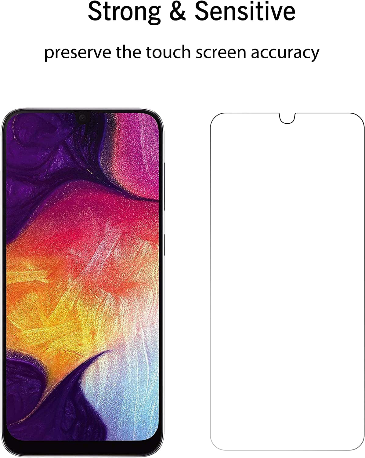 Ailun Screen Protector for Samsung Galaxy A50,A30,A50S,A30S,A40,M30,M31 Tempered Glass Screen Protector 3Pack 9H Hardness 2.5D Edge,Case Friendly  siania   