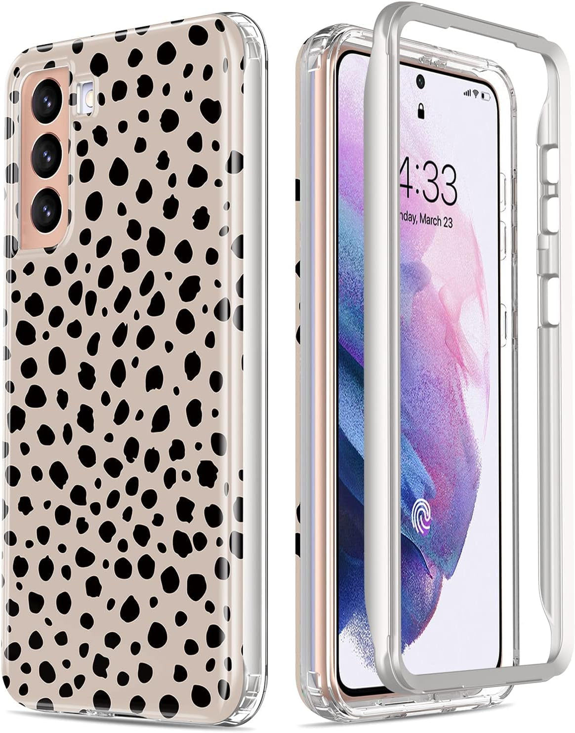 Esdot for Samsung Galaxy S21 plus Case,Military Grade Passing 21Ft Drop Test,Rugged Cover with Fashionable Designs for Women Girls,Protective Phone Case for Galaxy S21 plus 6.7" Colorful Painting  Esdot Elegant Cheetah  