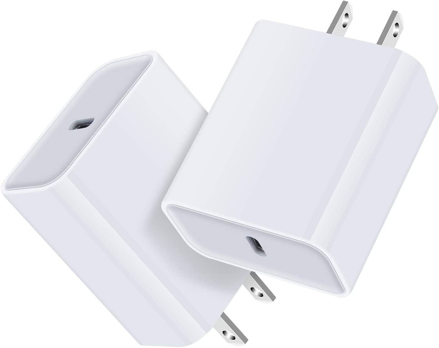 Type C Charging Block Iphone Charger Box for Iphone SE 14 13 12 Pro/14 Pro/11 Pro Max/Xs/Xr/X/8, Samsung Galaxy S23 S22 J7 A53 A32 A12 A02S A52 A71 A51 A42 5G, Pixel 6 USB Wall Plug Charger Cube Brick  Shenzhen Putuo Technology Co., Ltd 2 White  