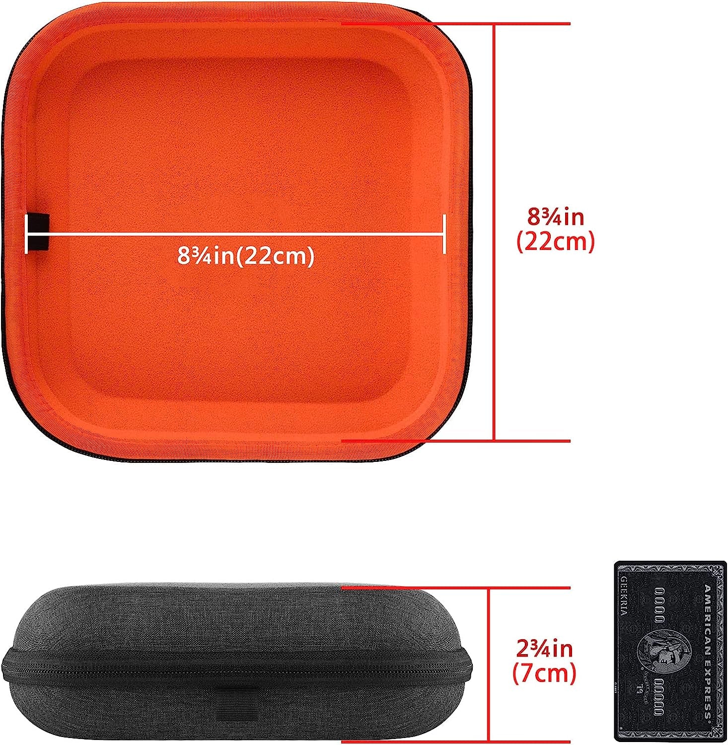 Geekria Shield Case, Compatible with Airpod Max Headphones, Replacement Protective Hard Shell Travel Carrying Bag with Room for Accessories Storage (Dark Gray) (Compatible with Smart Case)  Geekria   