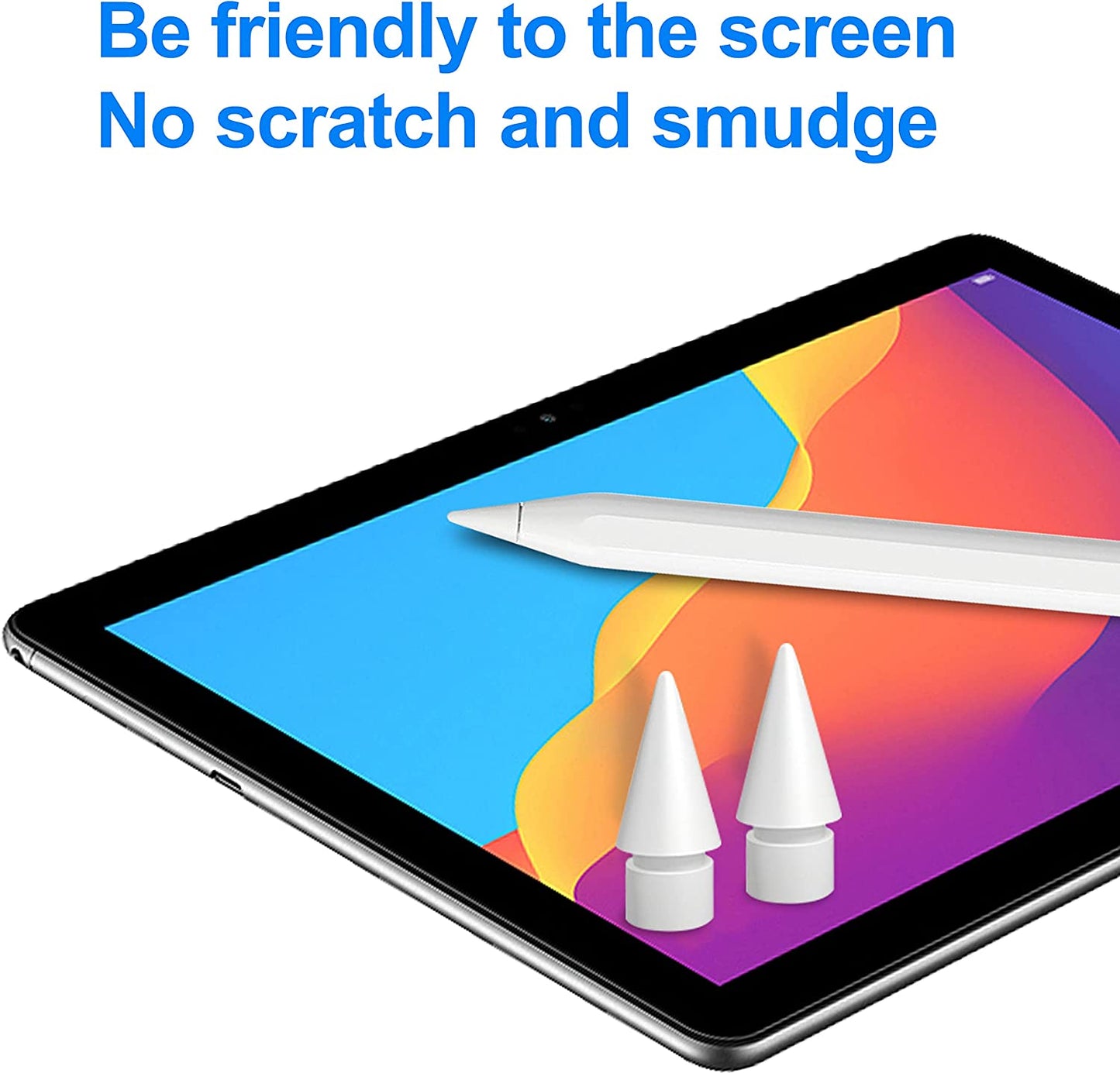 MXCOIRTP 5 Packs Apple Pencil Tips, Replacement Pen Tips for Ipad, Ipencil Nib Compatible with Apple Pencil 1St/2Nd Generation Ipad Pro Air Mini - White  MXCOIRTP   