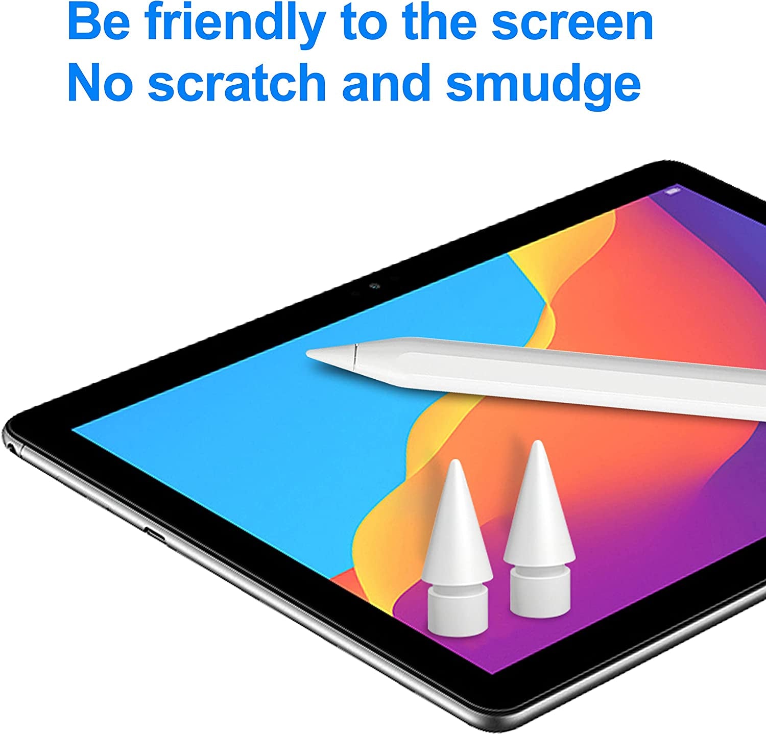 MXCOIRTP 5 Packs Apple Pencil Tips, Replacement Pen Tips for Ipad, Ipencil Nib Compatible with Apple Pencil 1St/2Nd Generation Ipad Pro Air Mini - White  MXCOIRTP   