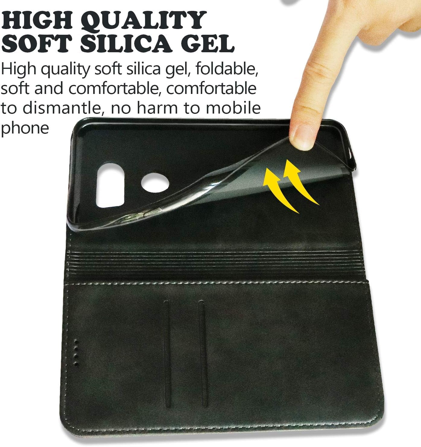 BGTXCZ LG V40 Thinq Case, LG V40 Thinq Wallet Case, [Flip Fold Leather] PU Leather Case with Kickstand Function and ID Credit Card Slot, Magnetic Closure Phone Cover for LG V40 Thinq (Black)  Xiaoki   