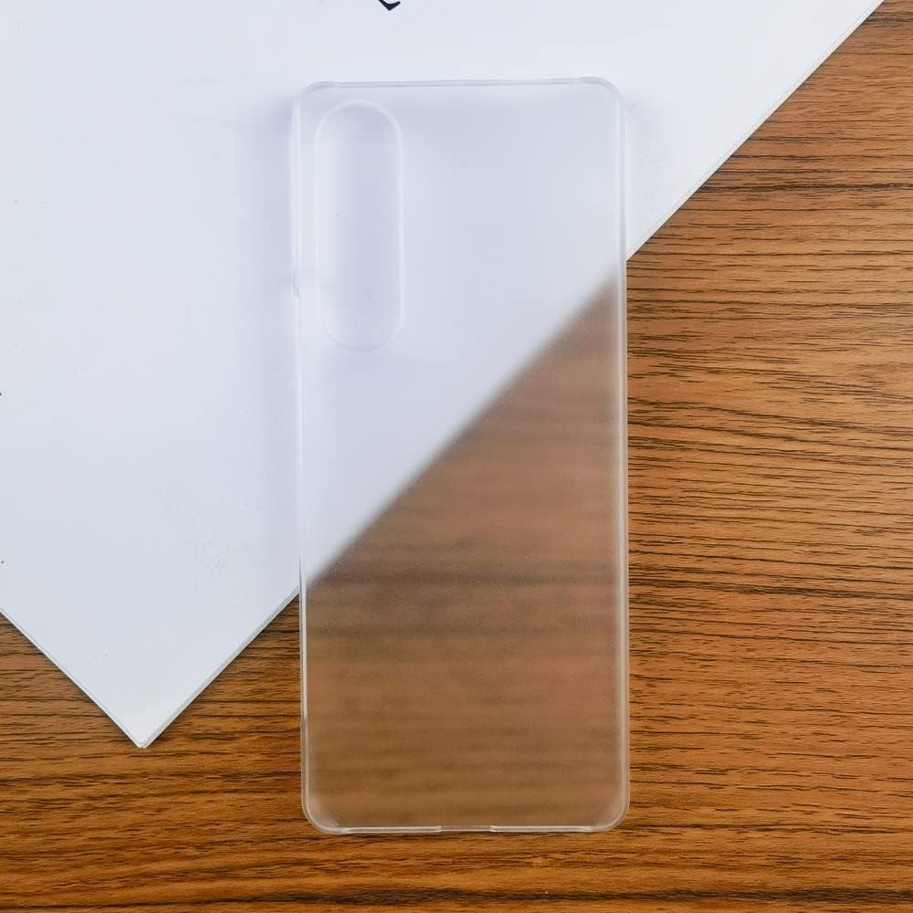 Ultra-Thin Smooth Matte PC Case for Sony Xperia Xp 1 10 V 1V 10V Anti-Fingerprint Hard Protective Back Cover (Transparent,Xperia 1 V)  HANPINYOU   