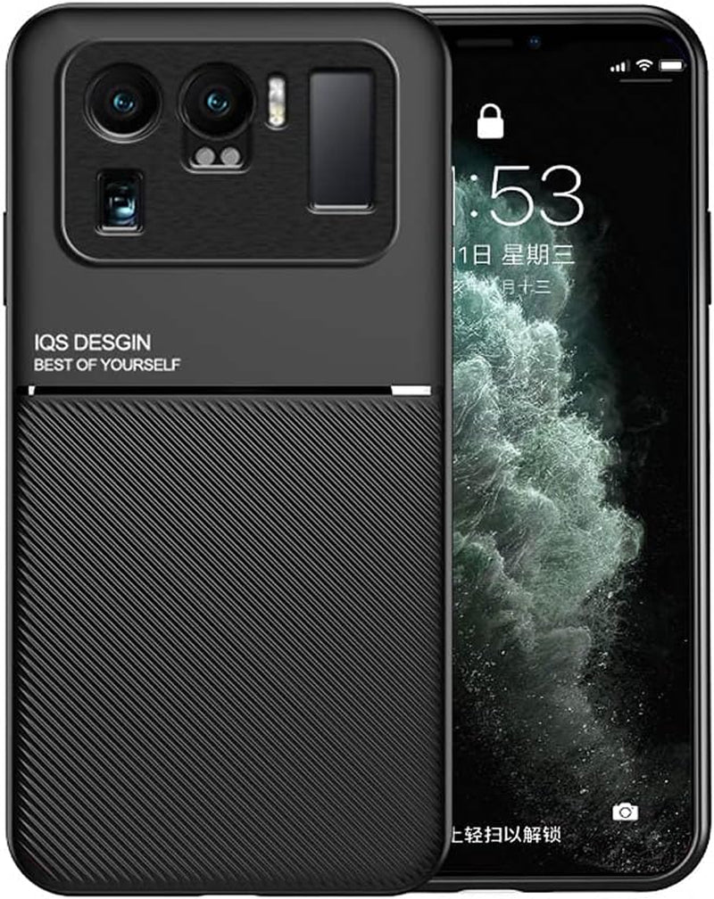 Kepuch Mowen Case Cover Bumper Built-In Metal Plate for Xiaomi 11 Ultra - Black  Kepuch   