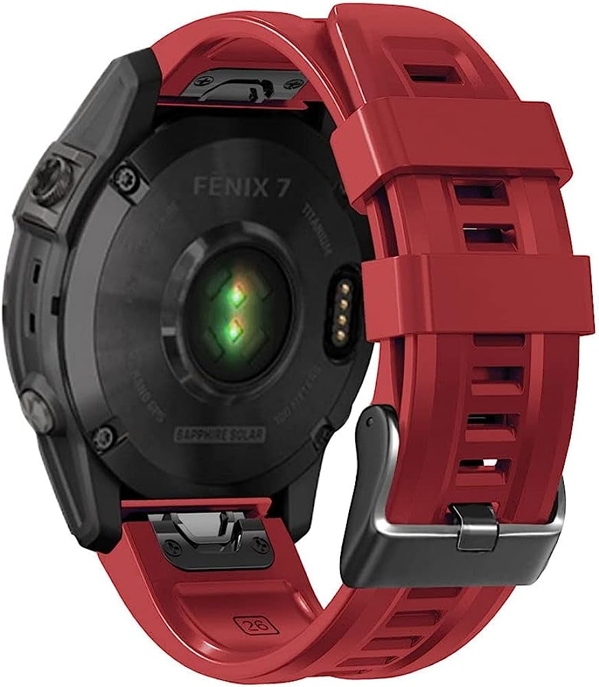 EGSDSE Band for Garmin Fenix 7X 7 6 6X Pro 5 5X Plus/Coros VERTIX Smart Watch 26 22Mm Silicone Straps Breathable Watchband for VERTIX2  EGSDSE G 26mm 