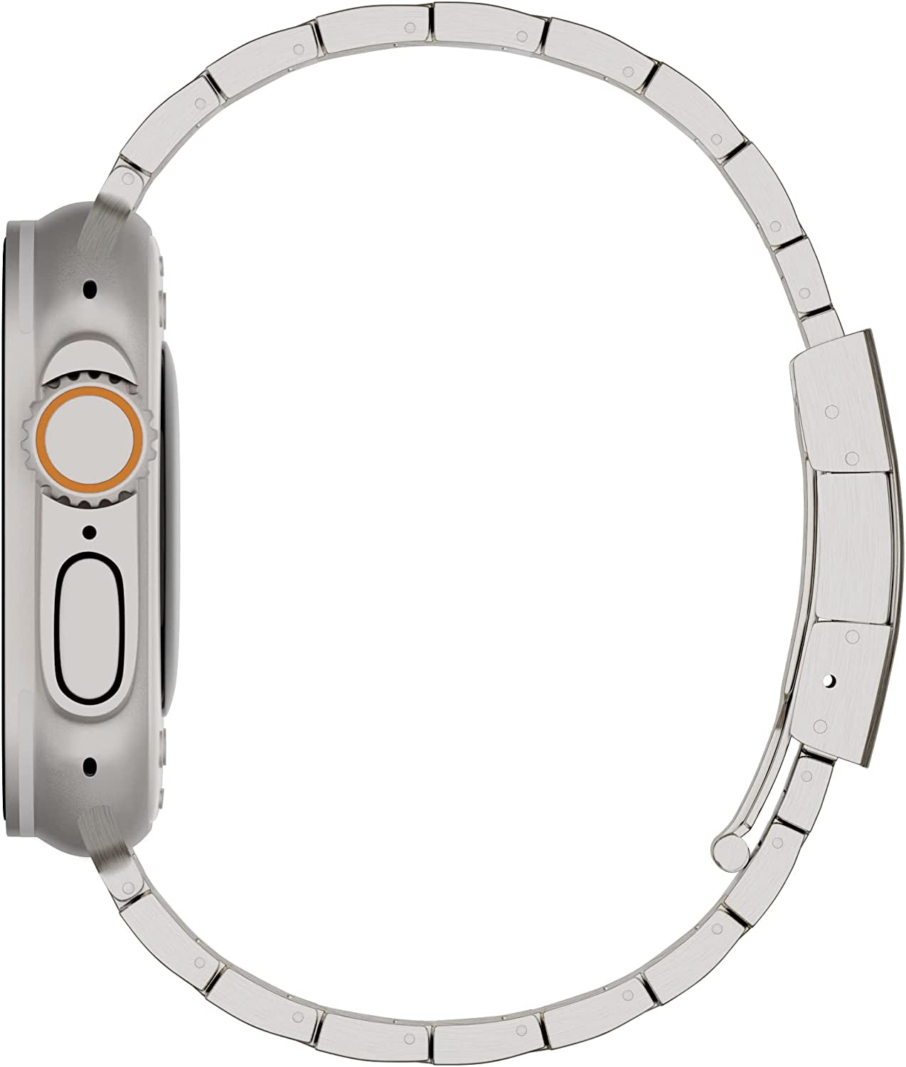 LDFAS Compatible for Apple Watch Band 49Mm 45Mm 44Mm, Titanium Metal Watch Strap with Double Button Clasp for Iwatch Bands Compatible for Apple Watch Ultra/Se, Apple Watch Series 8/7/6/5 Band  LDFAS   