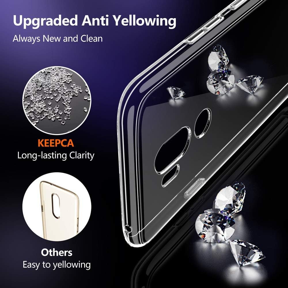 KEEPCA Clear Case for LG G7 Thinq,Slim Thin Soft Skin Silicone TPU Lightweight Gel Anti-Scratch Shockproof Protective Cases Cover for LG G7 Thinq,Crystal Clear  KEEPCA   