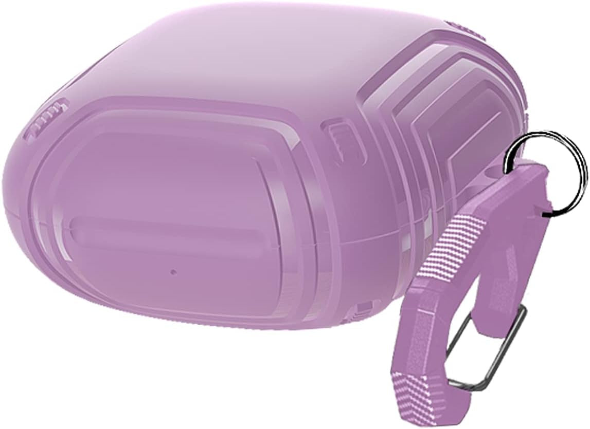 Upgraded Armor Case for Beats Fit Pro 2021,BEILUOJIA Shockproof Protective Beats Fit Pro Earbuds Case Cover with Keychain Accessories for Men Women Black  BEILUOJIA Purple  