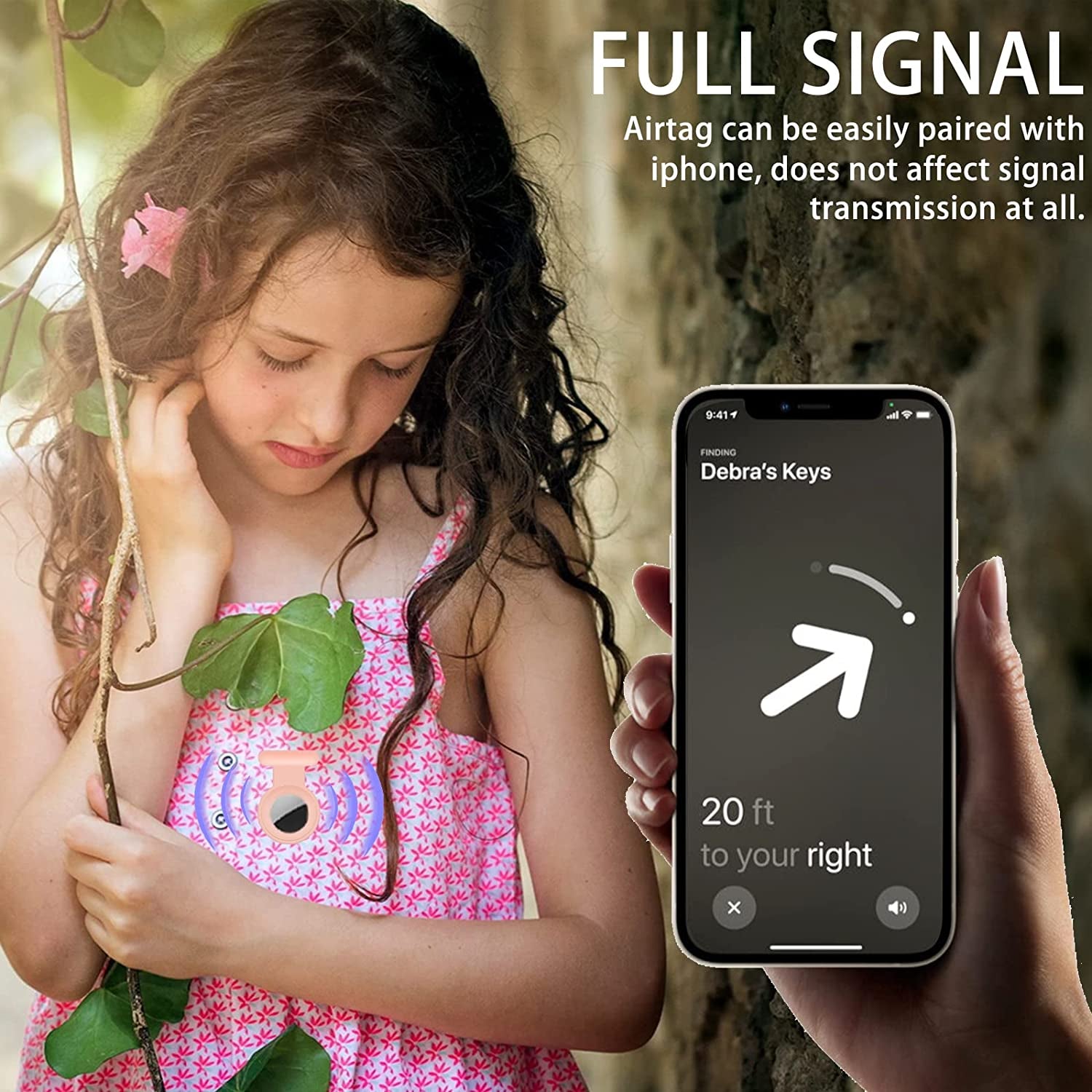 2 Pack Holder Case Compatible for Airtag Tracker, Silicone Hidden GPS Kid Airtag Holder with Invisible Pin, anti Lost Apple Air Tag Case Cover for Toddlers, Elderly, Pet, Clothing(Black and Grey)  Fzemnn   