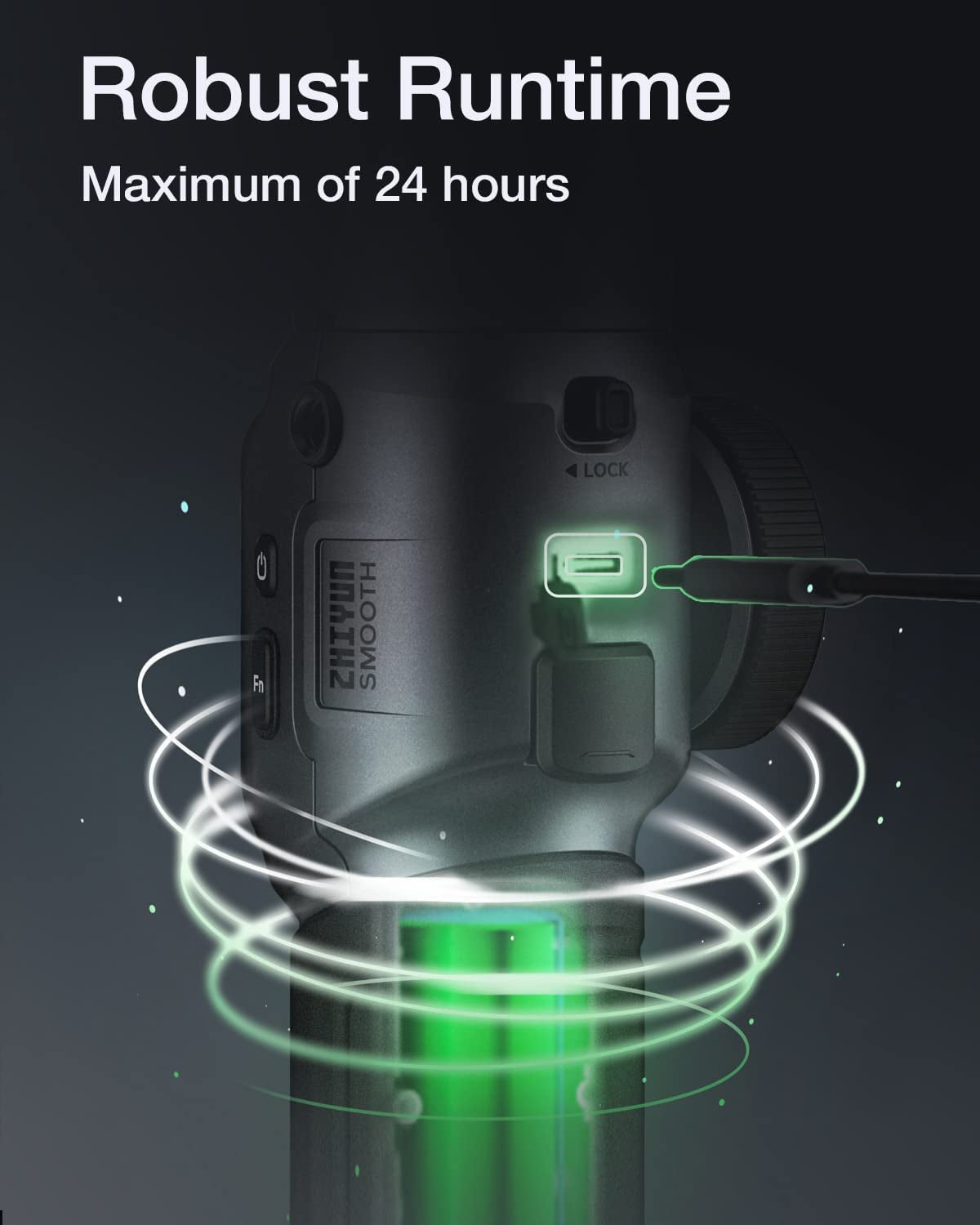 ZHIYUN Smooth 5S - 3-Axis Gimbal with Smart Follow, Gimbal Stabilizer for Iphone 14/13/12/11 Pro Max X and Android Phone, for Youtube Facebook Live Stream - Gray  ZHIYUN   