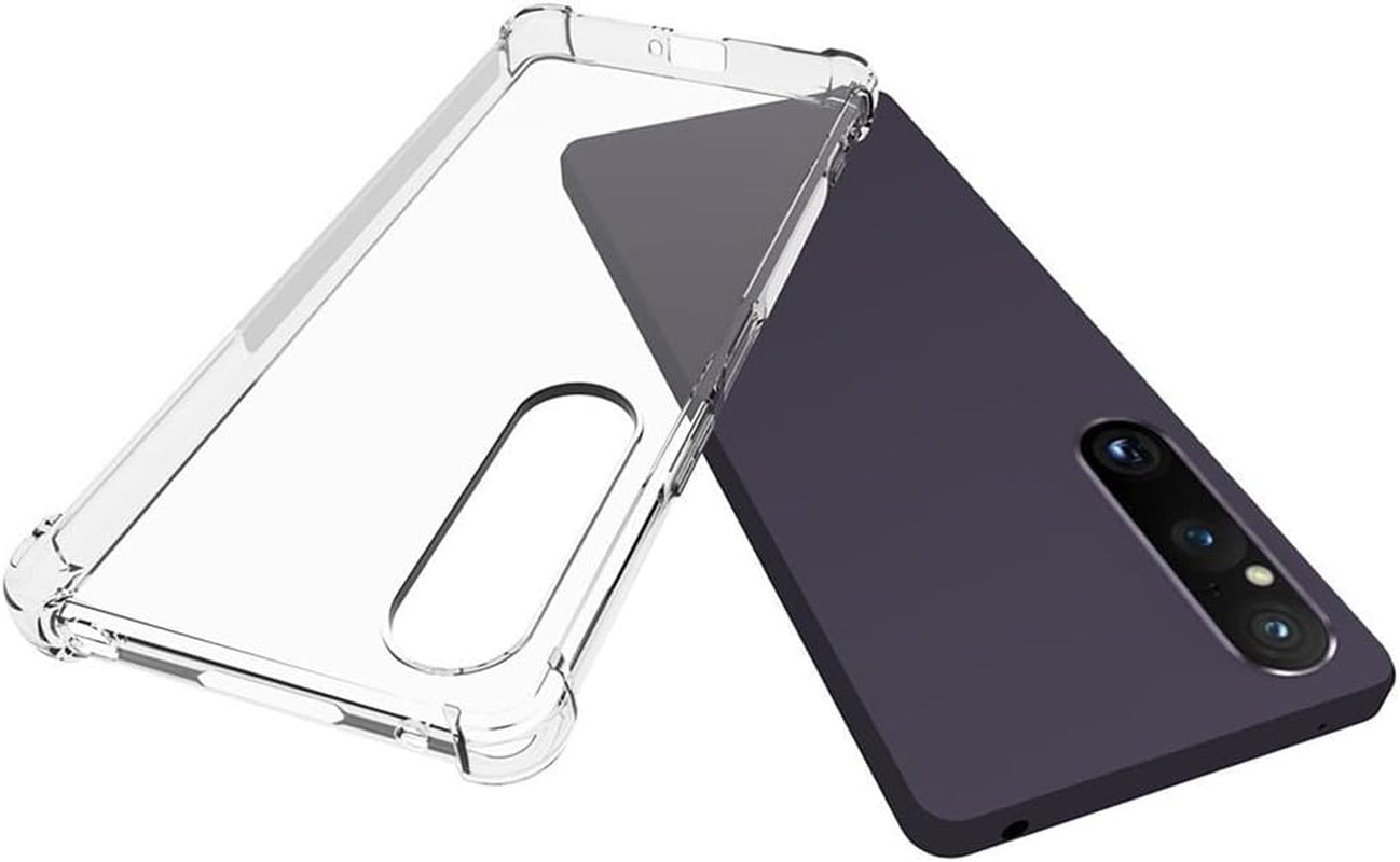 Aikukiki Case for Sony Xperia 1 V,Sony Xperia 1 V 5G Case,Tpu Soft Silicone Bumpers Protective Cover Anti-Scratch Shockproof Phone Case for Sony Xperia 1 V 5G 2023 (Clear)  Aikukiki   