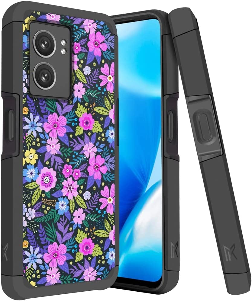 Hrwireless Compatible for Oneplus Nord N300 5G Phone Case Cover, Heavy Duty (Magnetic Mount Friendly) Series with Premium Minimalistic Design for Accidental Drops for Men Women Girls Boys  HRWireless Mystical Floral Boom  