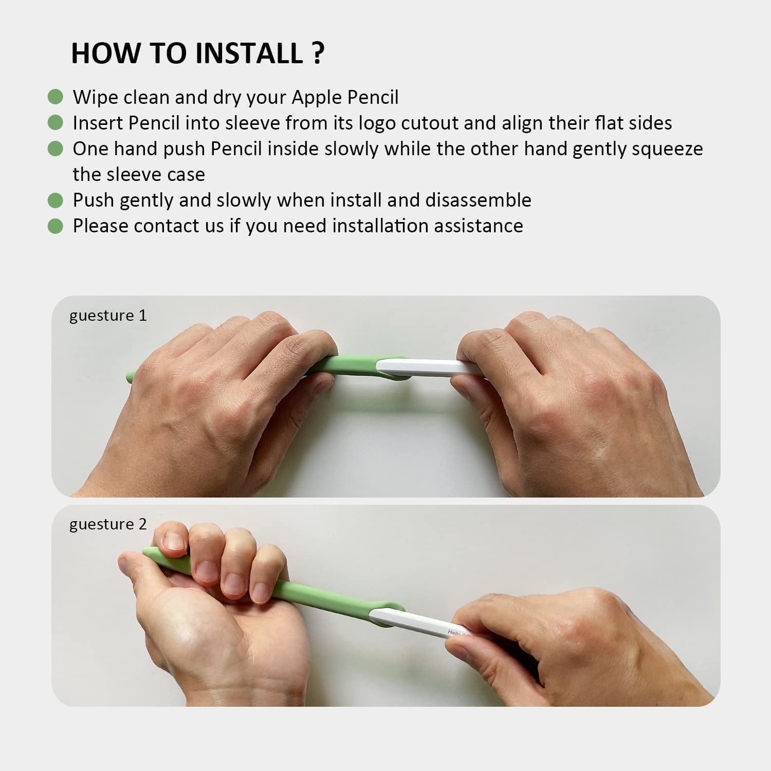 Slim Soft Silicone Sleeve Case Compatible with Apple Pencil 2Nd Generation Only, Protective Grip Cover Skin for Ipad Apple Pencil 2Nd Gen (Pink)  KETAI   