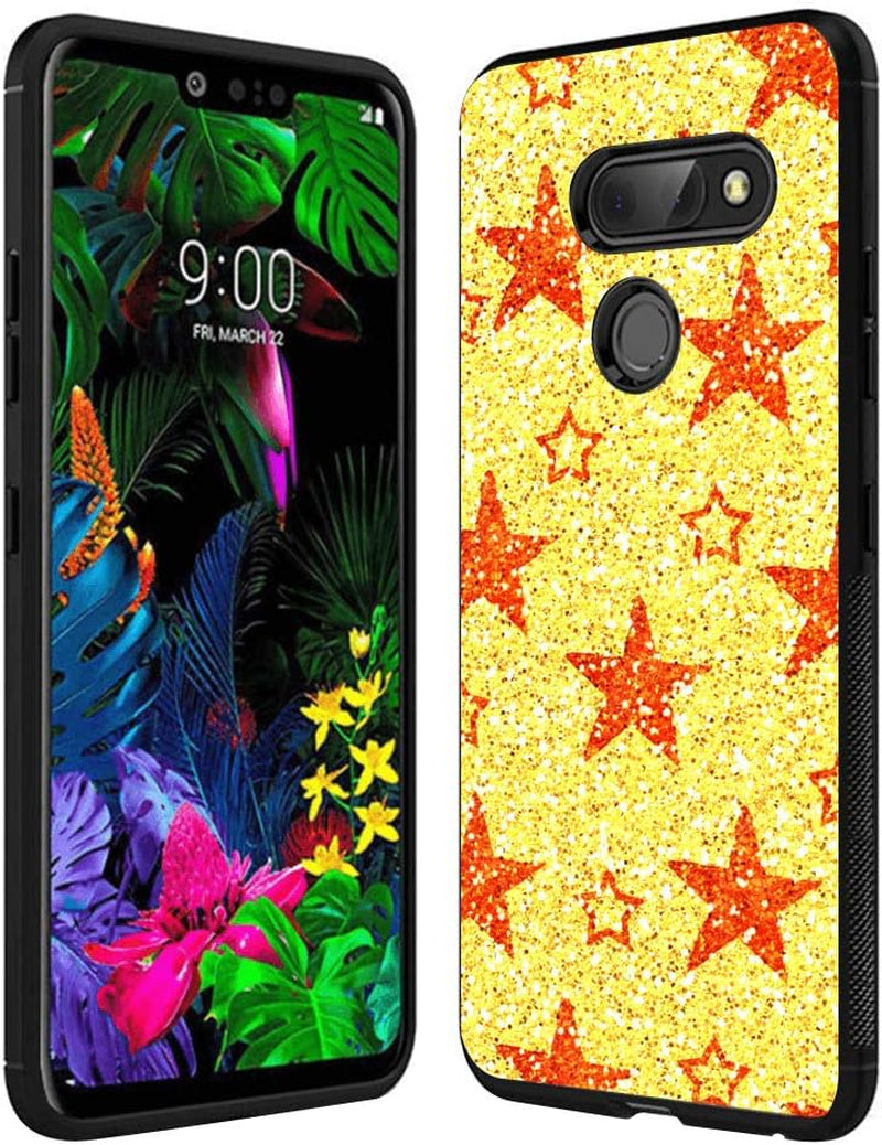 Yqci Designed for LG G8 Thinq Case Custom Christmas Tree 1 Pattern Cover Case,Shockproof Full Body Protective Phone Case Compatible with LG G8 Thinq  YQCi Shiny Stars  