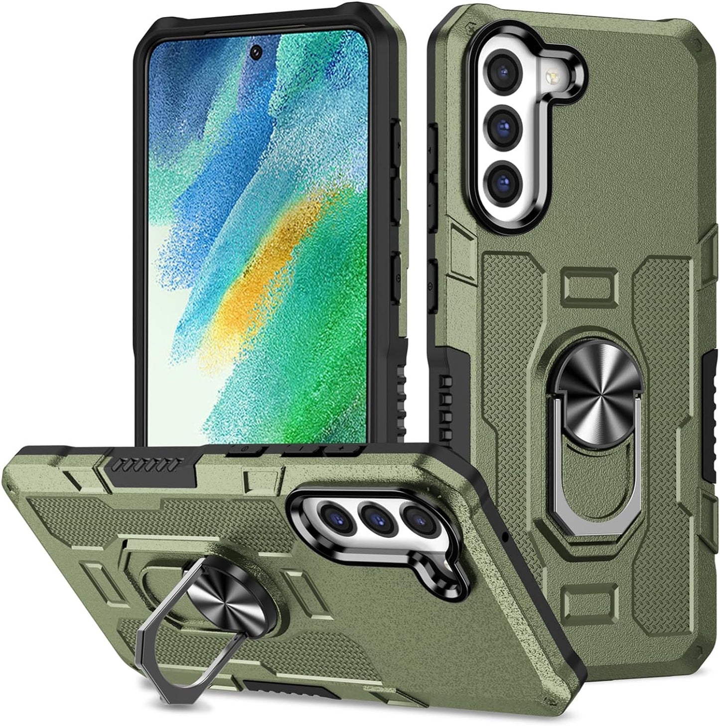 MGSBCXN Armor Case for Samsung Galaxy Note20 Ultra 5G, Military Grade Shockproof Samsung Galaxy Note 20 Ultra Case, Heavy Duty Protection Samsung Note 20 Ultra 5G Case with Ring Kickstand, Blue  MGSBCXN Green S23 Plus 