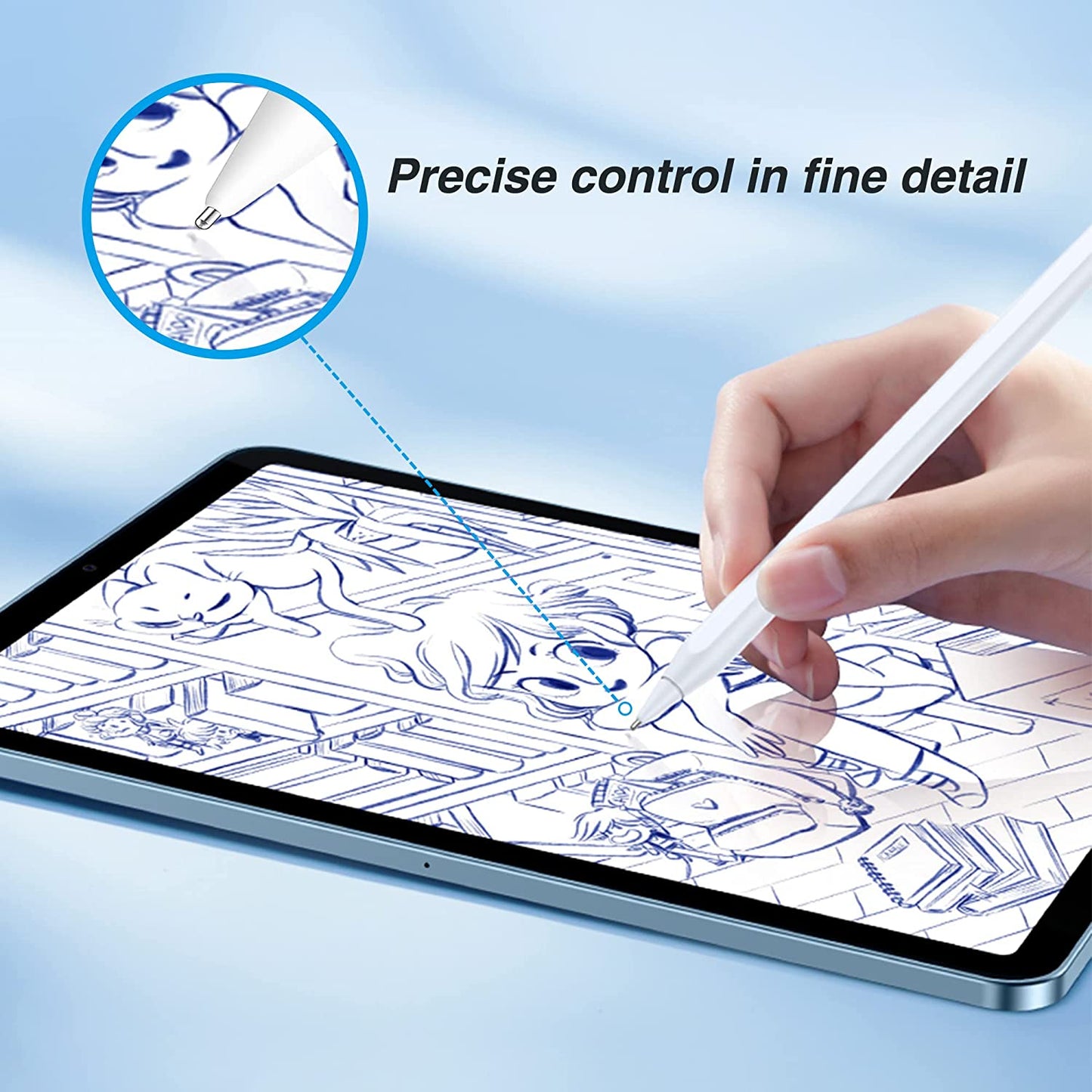 Ailun 3 Pack Apple Pencil Tips Replacement,Compatible with Apple Pencil 1St Gen and 2Nd Gen,Penlike Metal Nib Wear-Resistant Pen Needle Stylus Tip,Precise Control White  Ailun   