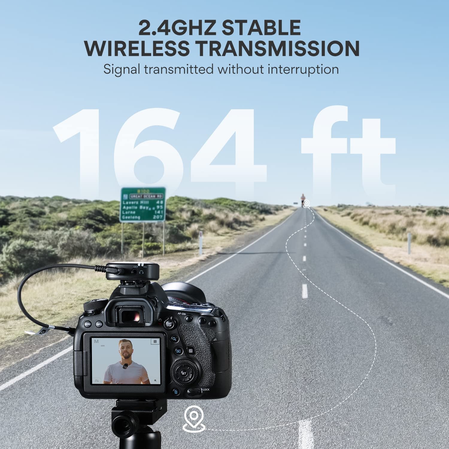 MAONO Compact Wireless Lavalier Microphone, 2.4Ghz Dual Lapel Mics with Real-Time Monitoring, Gain Adjustment and Mute for Interview, Vlogging, Live Streaming, Phone, Camera (WM820 A1)  MAONO   