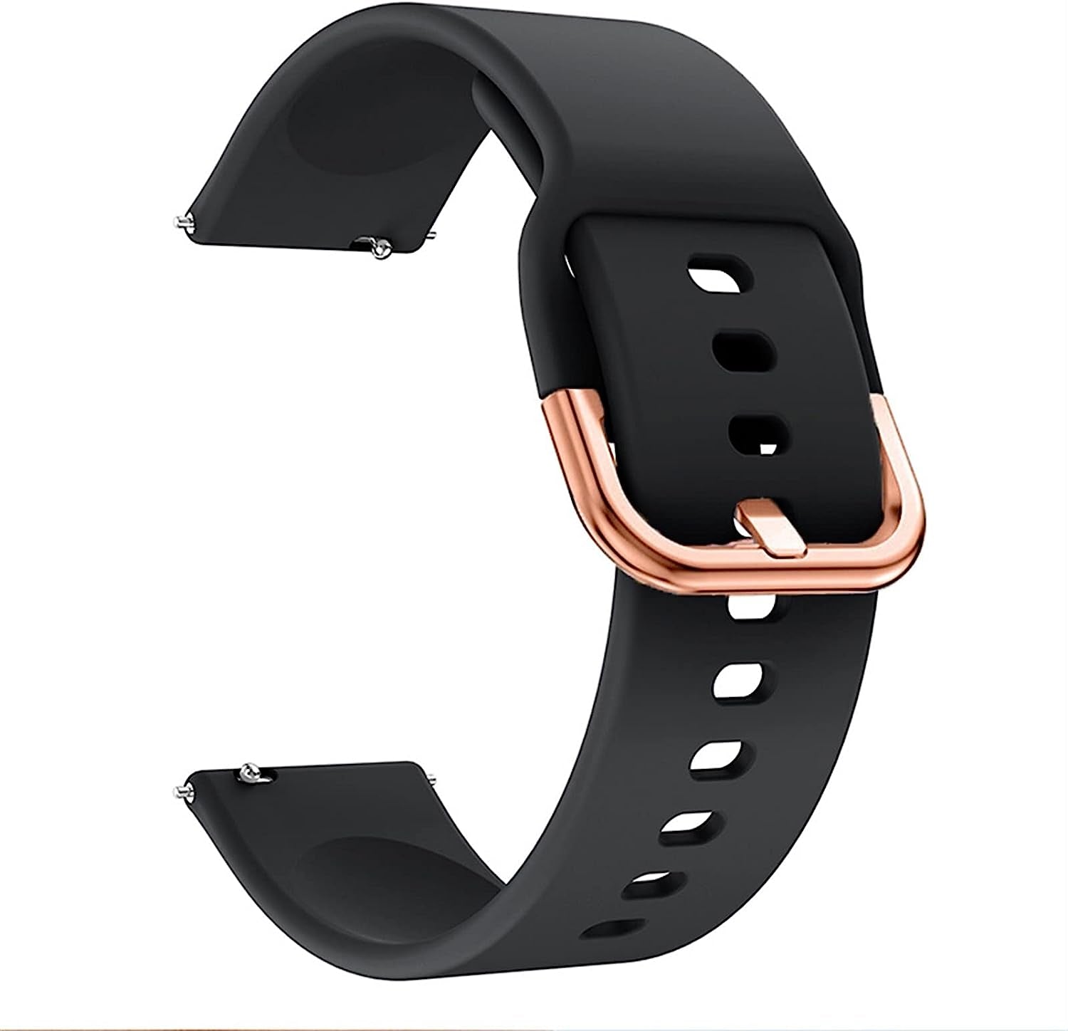 NFRFK Smart Watch Bands for Garmin Venu/Venu2 plus Vivomove HR Silicone Bracelet Straps Vivoactive 3/Forerunner245M 645 Wristband 20Mm  NFRFK Black For Vivomove HR 