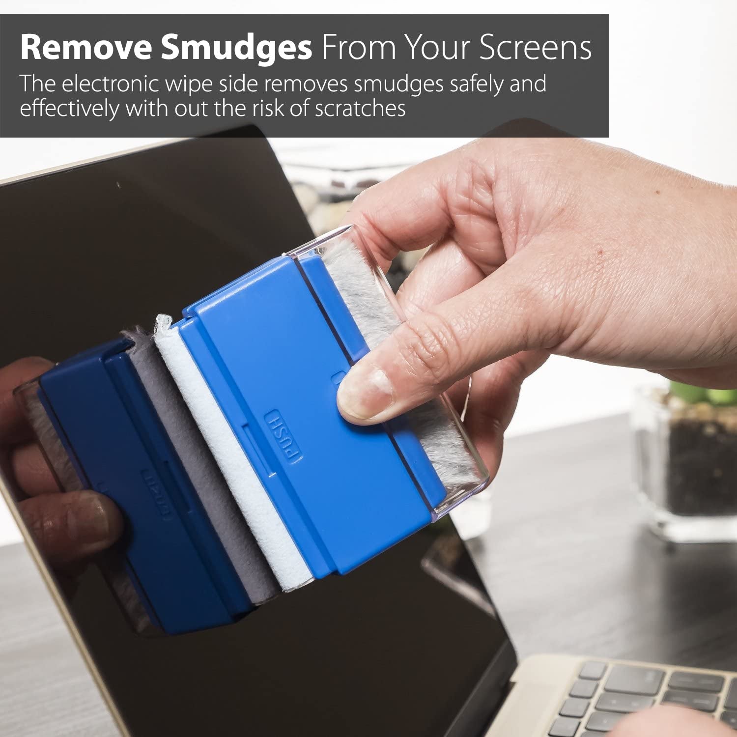 Greatshield Universal Screen Cleaning Kit, Microfiber Cloth + 2 Sided Brush + Non-Streak Solution Spray [For TV, Laptops, PC Monitors, Smartphones, Tablets, Camera, Keyboard and Other Electronics]  GreatShield   