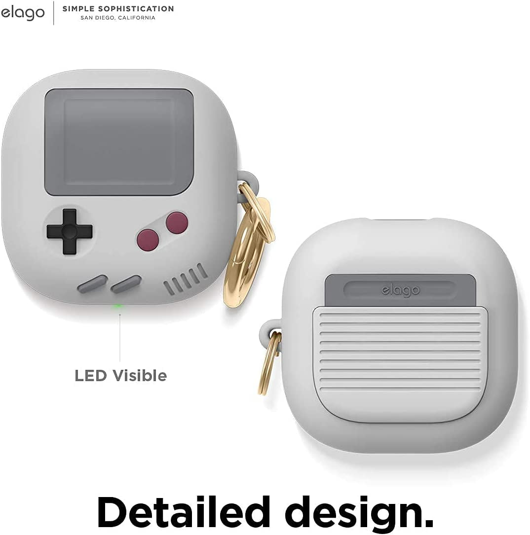 Elago GB5 Case Compatible with Samsung Galaxy Buds 2 Pro Case (2022) / Galaxy Buds 2 Case (2021) / Galaxy Buds Pro Case (2021) / Galaxy Buds Live Case (2020) [US Patent Registered] [Light Grey]  elago   