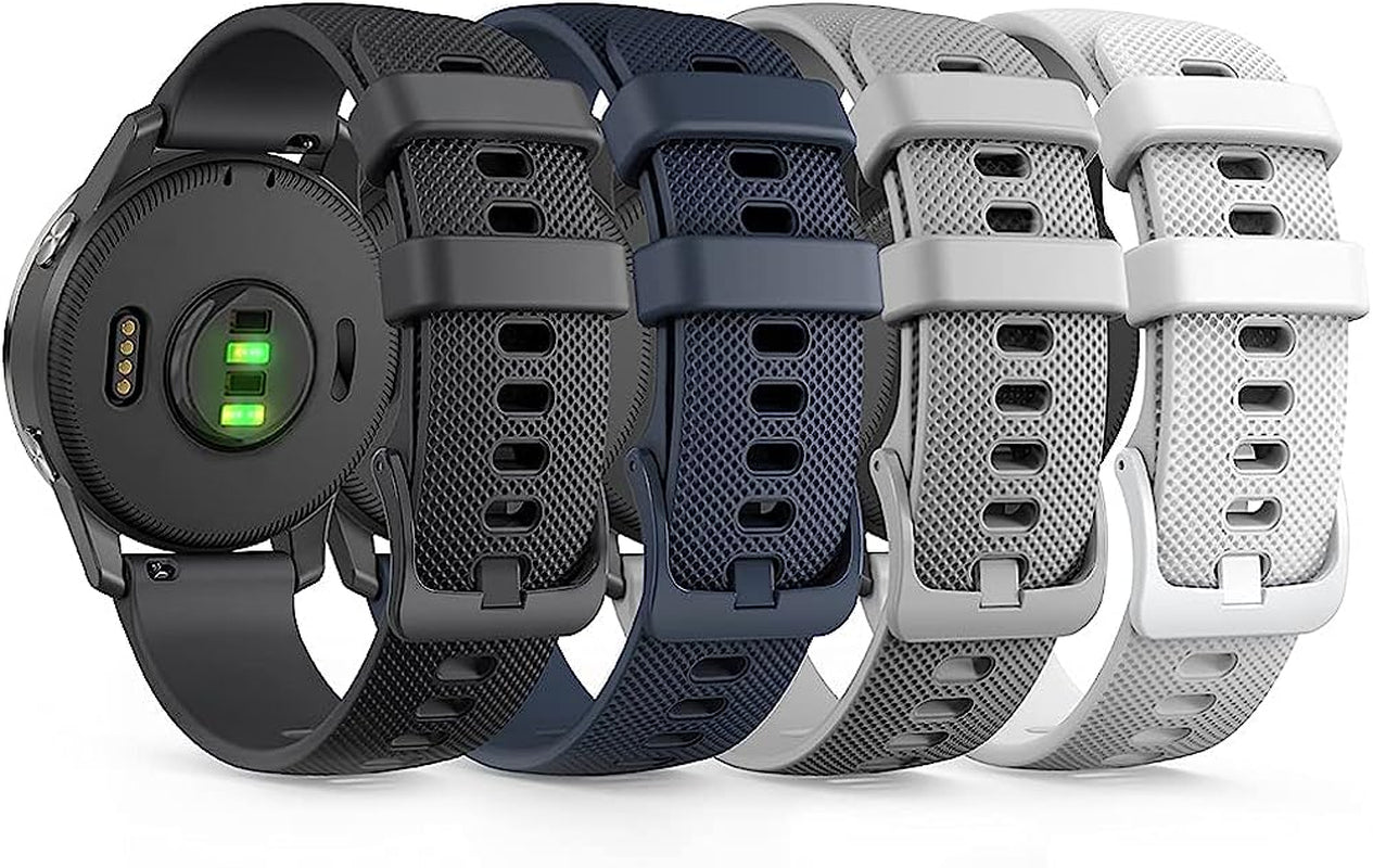 TUSITA Quick Release Silicone Band 22Mm Replacement for Garmin Vivoactive 4,Venu 2,Samsung Gear S3 Frontier, Galaxy Watch 46Mm/Watch 3 45Mm, Fossil Gen 5, Amazfit GTR 2, 2E,Ticwatch Pro 3,YAMAY SW022  TUSITA   