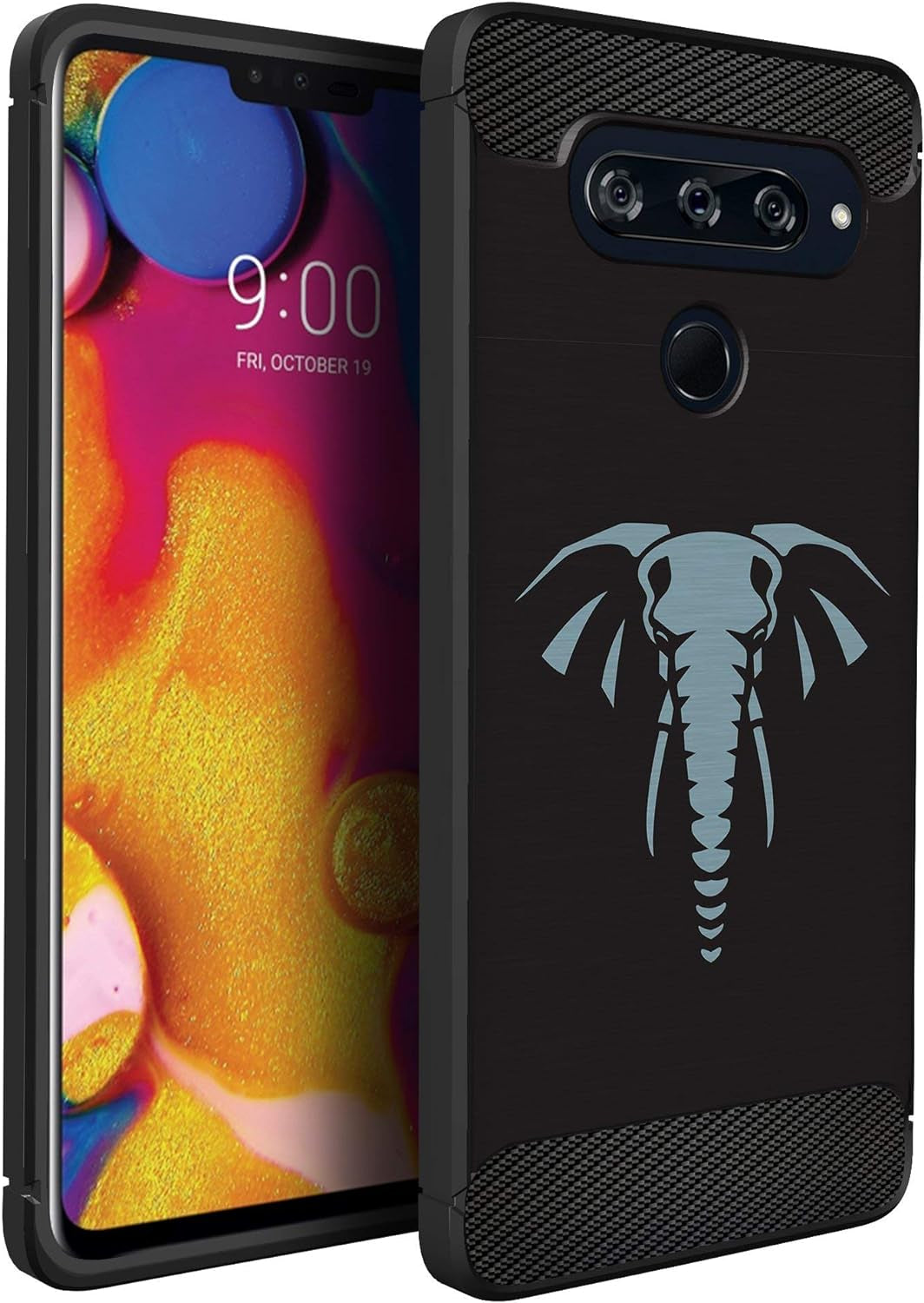 Casesondeck Case Compatible with LG V40 Thinq, Slim Precise Fit TPU Case, Scratch Protection and Unique Design (Shark Attack)  CasesonDeck Elephant  