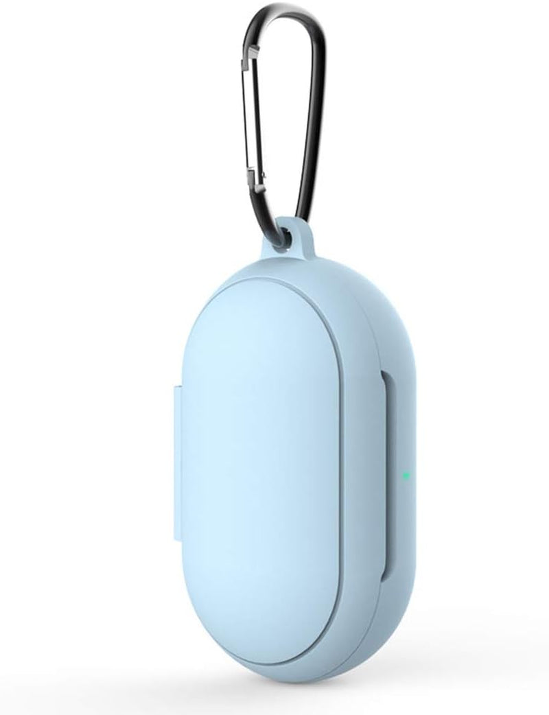 Earphone Storage Case Fashion Soft Silicone Full Protective Cover Case for Samsung Galaxy Buds (Buds+) with Anti-Loss Hook Tools Soft Earbuds Carrying Case Protective Accessories (Pink)  awtpm light blue  