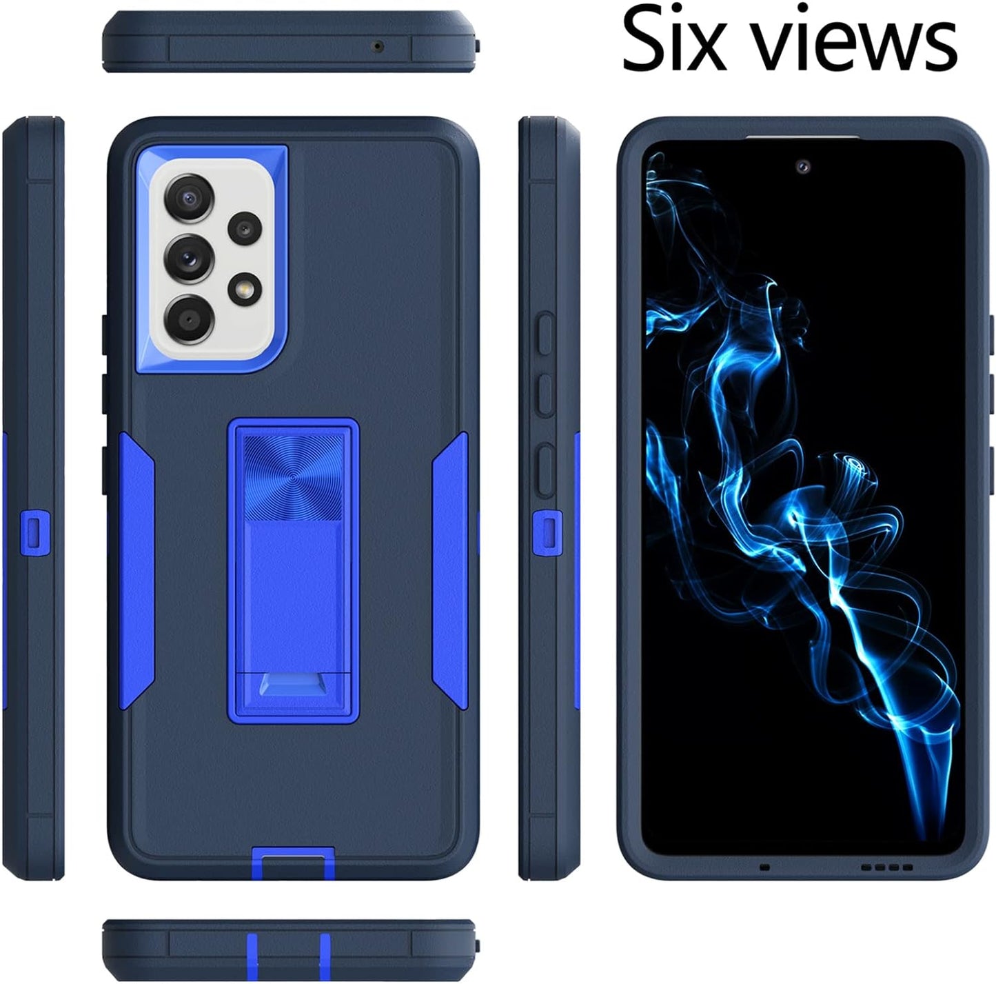 MDCN Samsung A53 5G, Galaxy A53 5G Case, Military Grade Heavy Duty with HD Screen Protector Magnetic Ring Kickstand Car Mount Protection Armor Phone Case Cover for Samsung Galaxy A53 5G (Navy_Blue)  Jinxian Co., Ltd.   