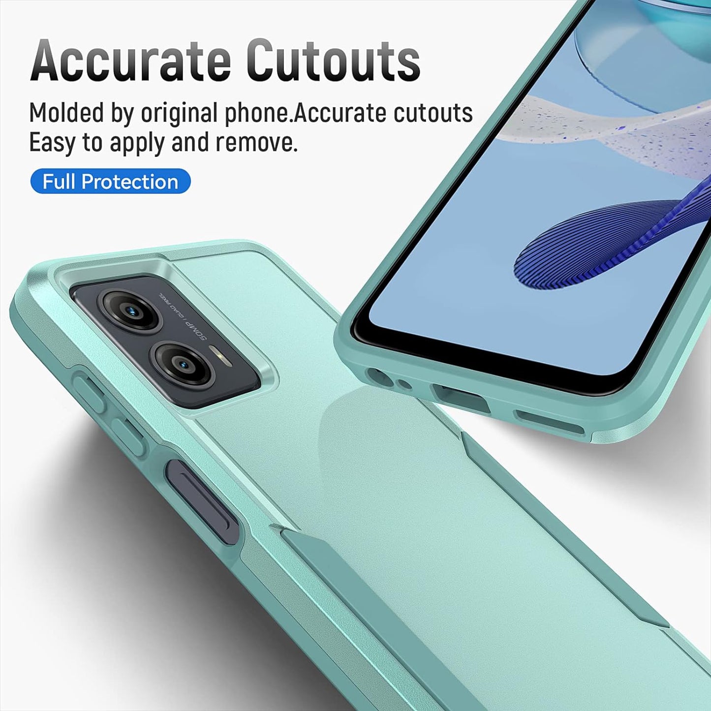 Warsia for Moto G 5G 2023 Case,Motorola G 5G 2023 Case with Screen Protector[Military Grade Drop Tested] Heavy-Duty Tough Rugged Shockproof Protective Case for Motorola Moto G 5G 2023, Green  BOYOSS   