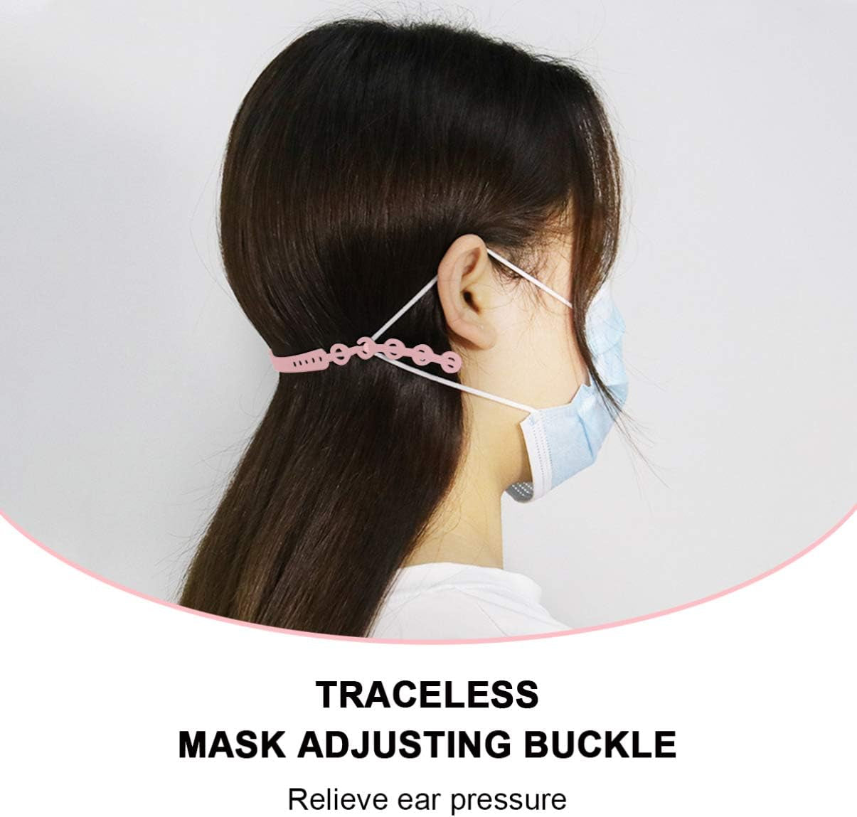 EXCEART 20Pcs Ma Sk Hooks Ma Sk Extension Strap Anti-Slip Ma Sk Band Ear Grips Ear Protector for Face Cover Face Protector  EXCEART   