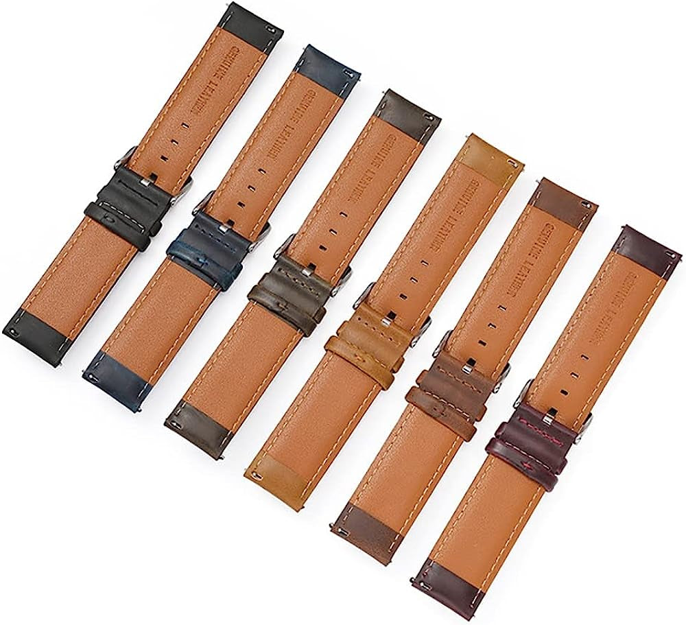 RAYESS for Garmin Venu 2 plus Strap Leather Watch Band Sports Strap for Garmin Venu SQ 2 2S/ Forerunner 245 645/Vivoactve 4 3 Bracelet  RAYESS   