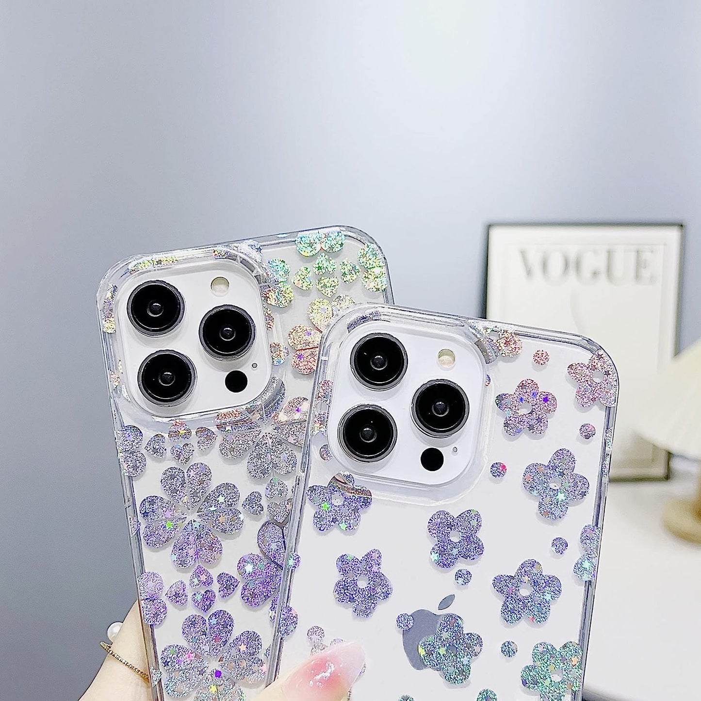 J.West for Iphone 14 Pro Case 6.1",Shiny Soft Shockproof Cute Clear Love-Heart Phone Protective Cover for Women,Glitter Plating Pattern Design TPU Bumper Slim Fit Phone Case for Girls  J.west   