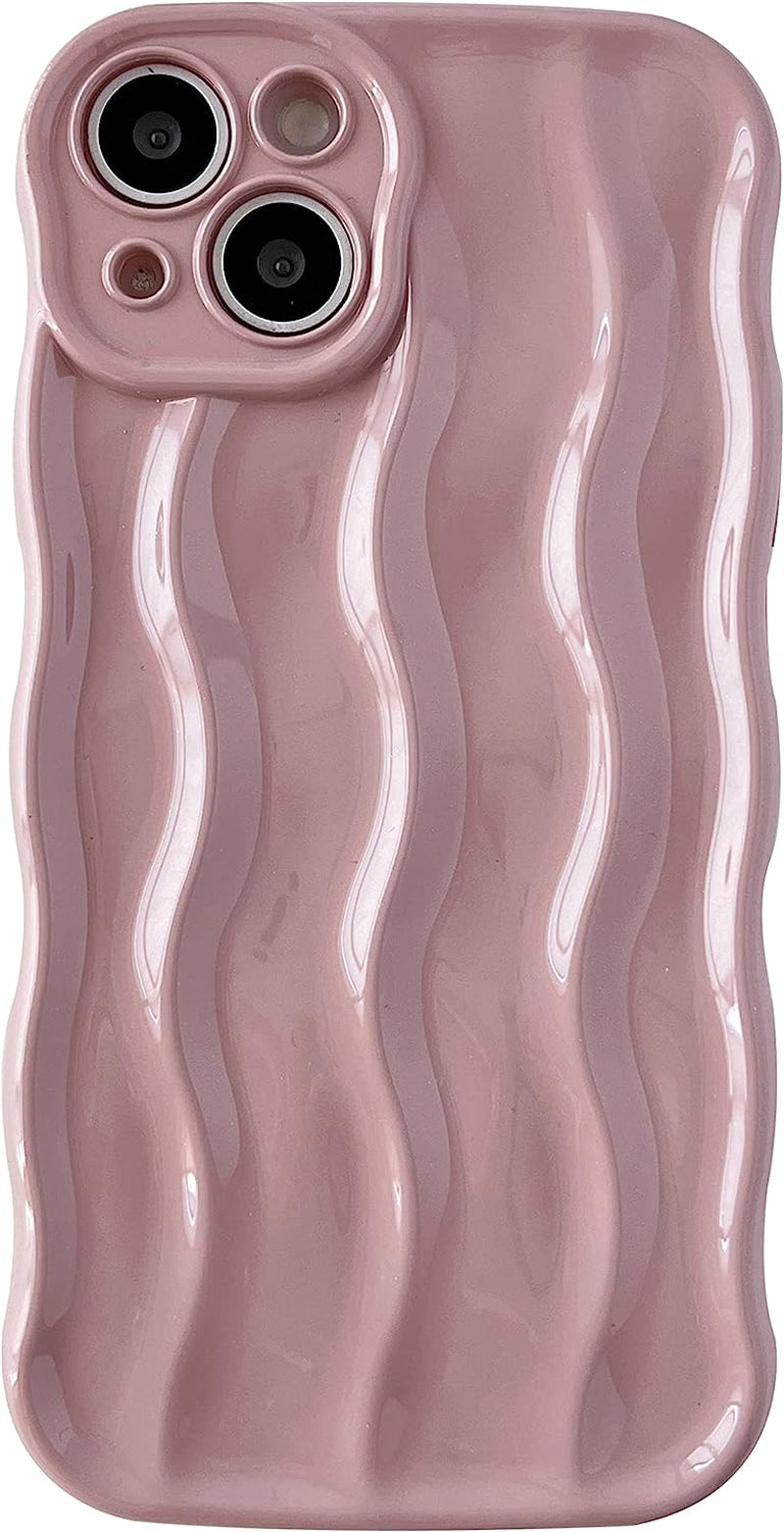 Caseative Water Ripple Pattern Curly Wave Frame Soft Compatible with Iphone Case (Green,Iphone 14 Pro)  Caseative Pink Iphone 11 Pro Max 