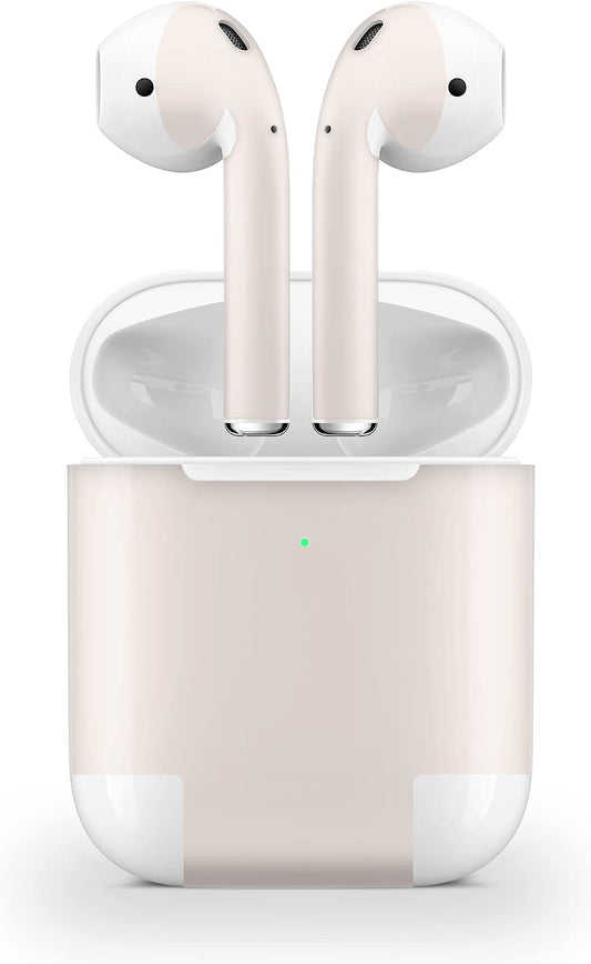 TACKY DESIGN Classic Skins for Apple Airpod Skins, Solid Airpods Sticker for Airpods 1 & 2 Vinyl 3M, Airpod Stickers for Earbuds, Airpods Skins Protective Wrap Cover. (Airpods 2Nd Generation, Brown)  TACKY DESIGN   