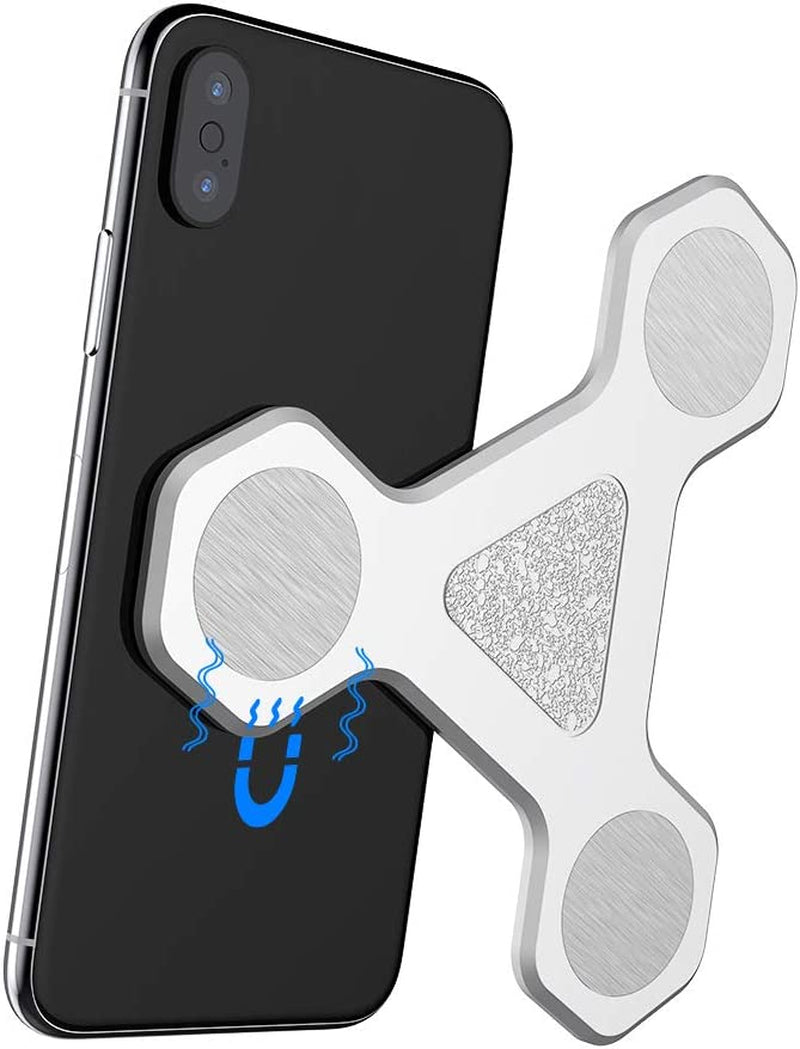 Xcivi Monitor Side Mount Magnetic Bracket Laptop Duo Screen Mount - Mount Your Smartphone to Your Laptop (Sliver)  xcivi   