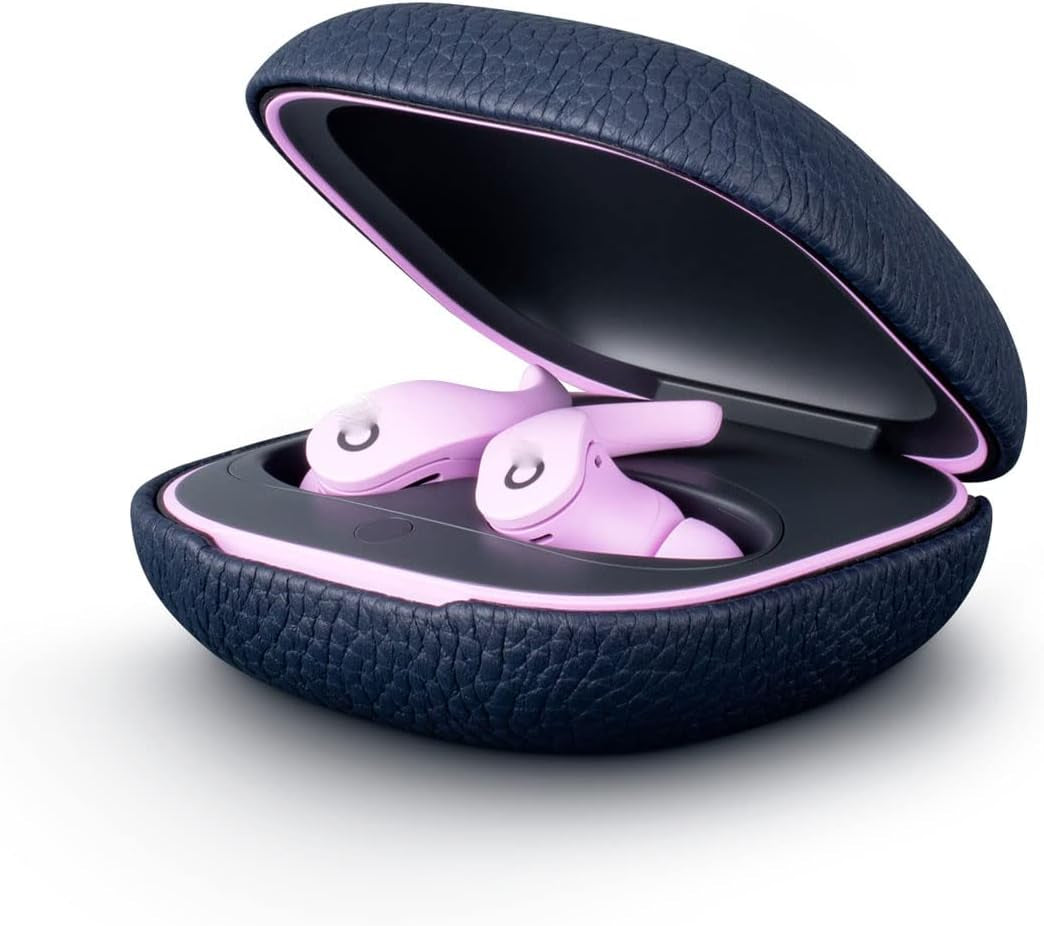 Case Cover for Beats Fit Pro Wireless Earbuds Leather Full Body Protective Case Anti-Lost Shockproof Waterproof Compatible with Beats Fit Pro (Black)  Keminsung Navy  