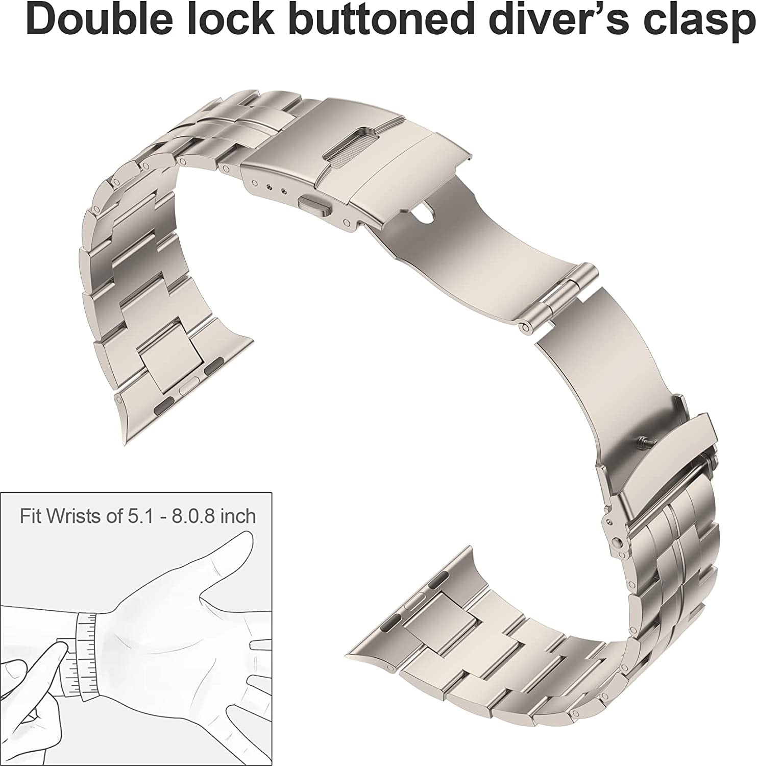 Baozai Titanium Band Compatible with Apple Watch Band 49Mm 45Mm 44Mm 42Mm, Titanium Sports Band for Apple Watch Ultra Series 8/7/6/5/4/3/2/1/SE Men  baozai   