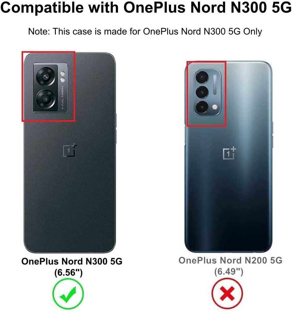 Lmposla for Oneplus Nord N300 5G Case,1+ Nord N300 5G Case, for Girls Women Shockproof Slim Ultra-Thin Flexible TPU Soft Rubber Silicone Airbag Case Cover for Oneplus Nord N300 5G (Clearn)  Lmposla   