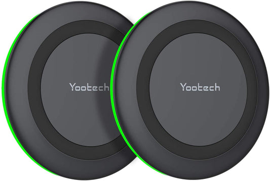 Yootech [2 Pack] Wireless Charger,10W Max Fast Wireless Charging Pad Compatible with Iphone 14/14 Plus/14 Pro/14 Pro Max/13/13 Mini/Se 2022/12/11/X,Samsung Galaxy S22/S21,Airpods Pro 2(No AC Adapter)  yootech   