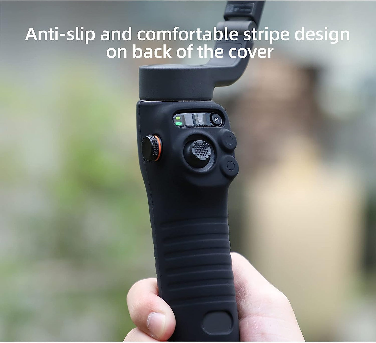 Silicone Proctive Cover for DJI Osmo Mobile 6 Smartphone Gimbal Stabilizer, Mobile 6 Handle Sleeve Case Gimbal Accessories All-Round Protection (Black)  JOYSOG   