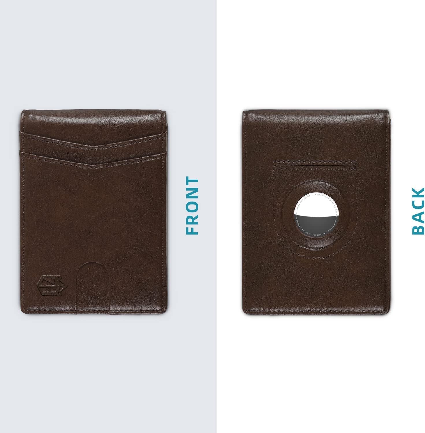 Zitahli Slim Wallet with Air Tag Holder, 12 Slots Vegan Leather Wallet with RFID Protection  Zitahli   