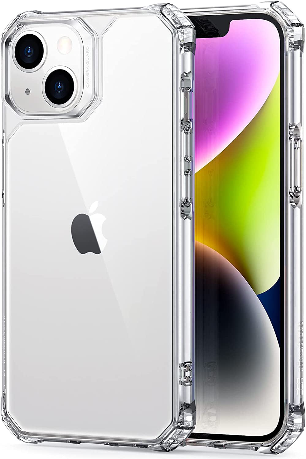 ESR for Iphone 14 Pro Case, Military-Grade Protection, Shockproof Air-Guard Corners, Yellowing-Resistant Acrylic Back, Phone Case for Iphone 14 Pro, Air Armor Case, Clear Black  Electronic Silk Road Corp   