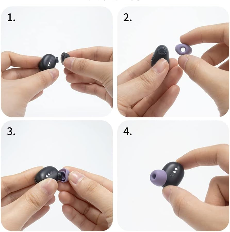 5 Pairs Earbuds Case for Google Pixel Buds Pro, anti Slip Silicone Earpads Case Comfortable Protective Replacement  Hesupy   