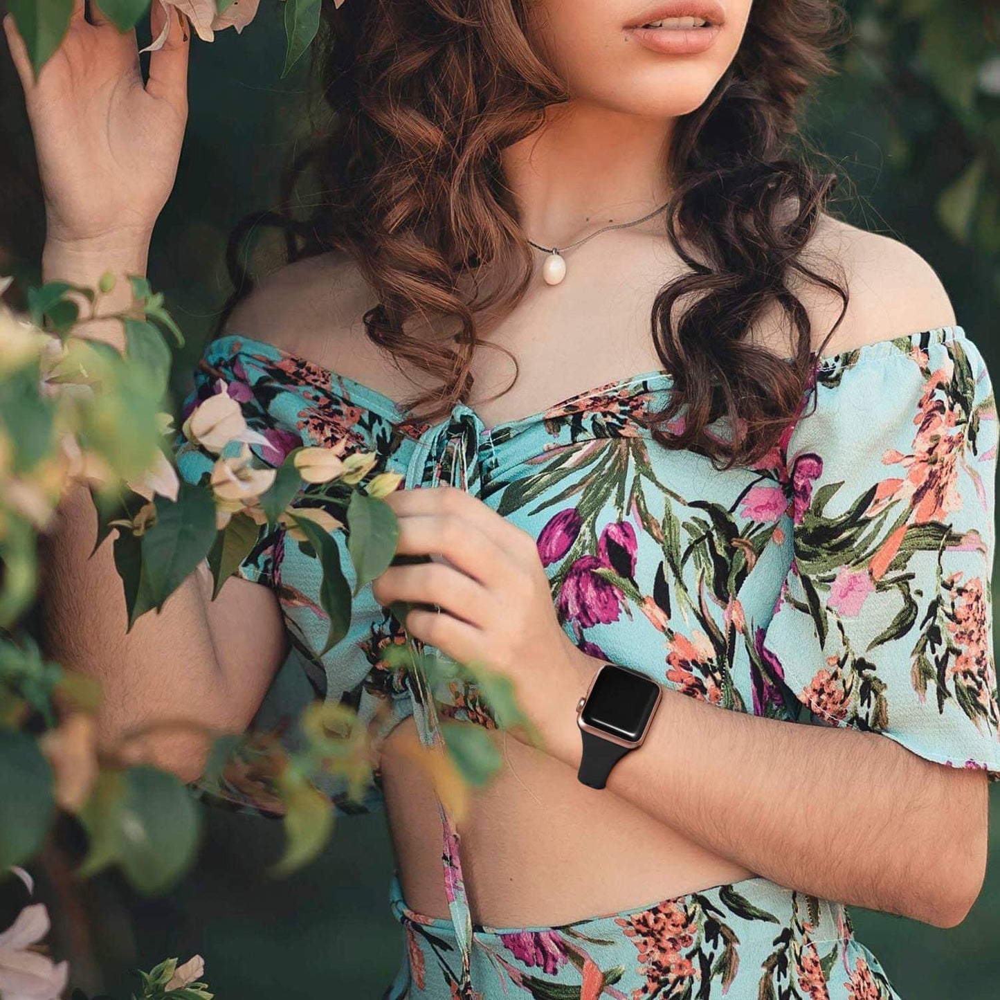 Laffav Slim Band Compatible with Apple Watch 49Mm 45Mm 44Mm 42Mm Iwatch SE & Ultra & Series 8/7/6/5/4/3/2/1 for Women Men, Black, S/M  Laffav   