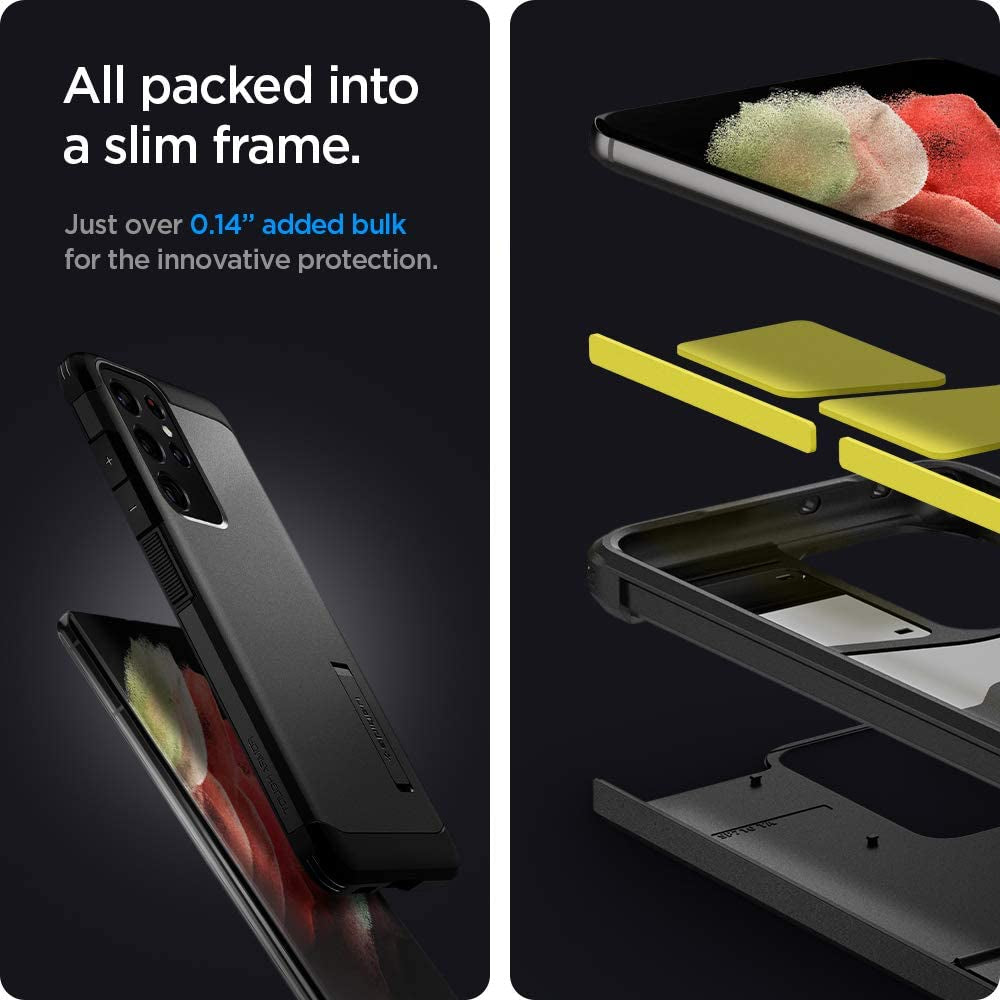 Spigen Tough Armor [Extreme Protection Tech] Designed for Galaxy S21 Ultra Case (2021) - Black  Spigen   